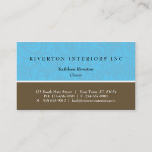 Damask Blocks Business Card