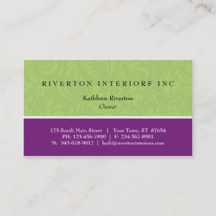 Damask Blocks Business Card