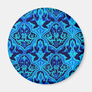 Damask blue magnet