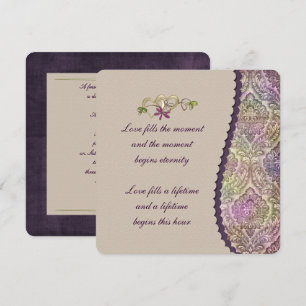 Damask Border Wedding Invitation