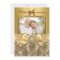 Damask & Bow Photo Gold 50th Anniversary Invite