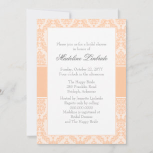 Damask Bridal Shower Invitation