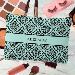 Damask Bride Tribe Bridal Party Turquoise Accessory Pouch