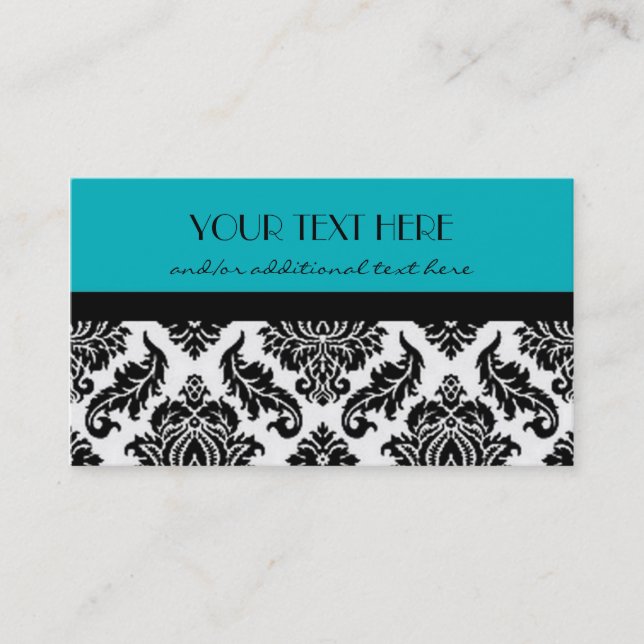 Damask Business Card (Front)