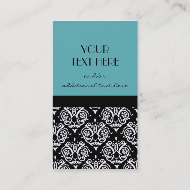 Damask Business Card (Front)