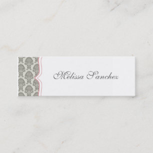 damask calling card {skinny}