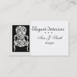 Damask Chair Business Card