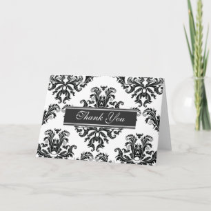 Damask Classic Thank you Card