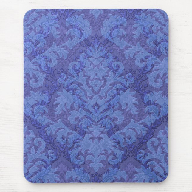 Damask Cut Velvet, Double Damask Mouse Mat (Front)