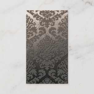 Damask Cut Velvet, Swank Swirls Business Card