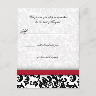 Damask Delight RSVP Card