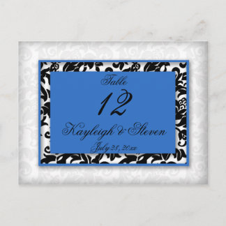 Damask Delight Table Number Postcard