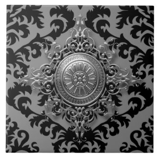 Damask Design, Filigree Medallion Tile