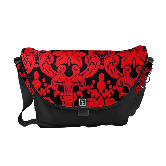 Damask Design Messenger Bag