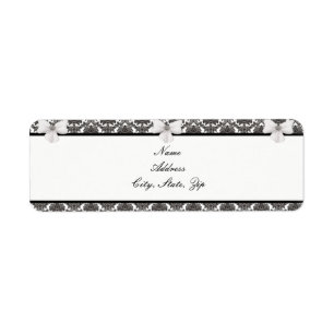 Damask Elegance Wedding Address Labels