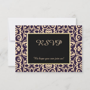 Damask Elegant all event rsvp response