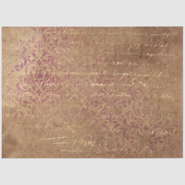 Damask Ephemera Design Series #2 Tissue Paper (Front)