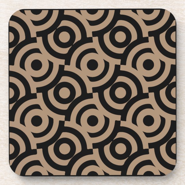 Damask Fabric Decorative Print Coaster (Front)