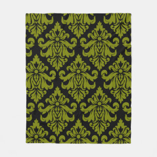 Damask Fabric decorative Print Fleece Blanket