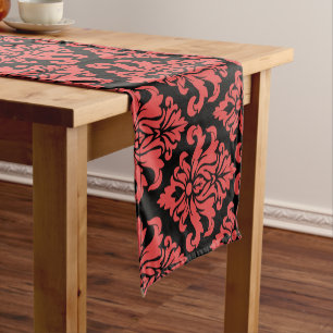 Damask Fabric decorative Print Short Table Runner