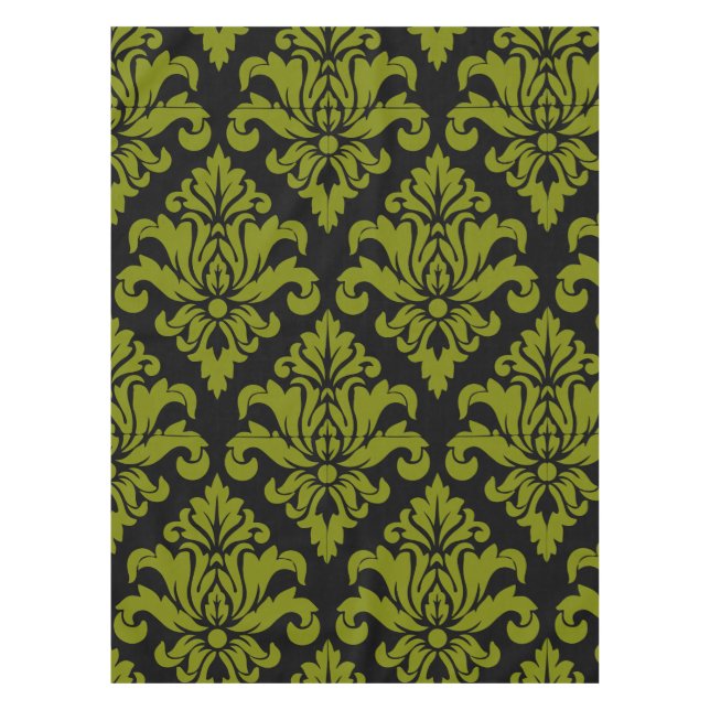 Damask Fabric decorative Print Tablecloth (Front)