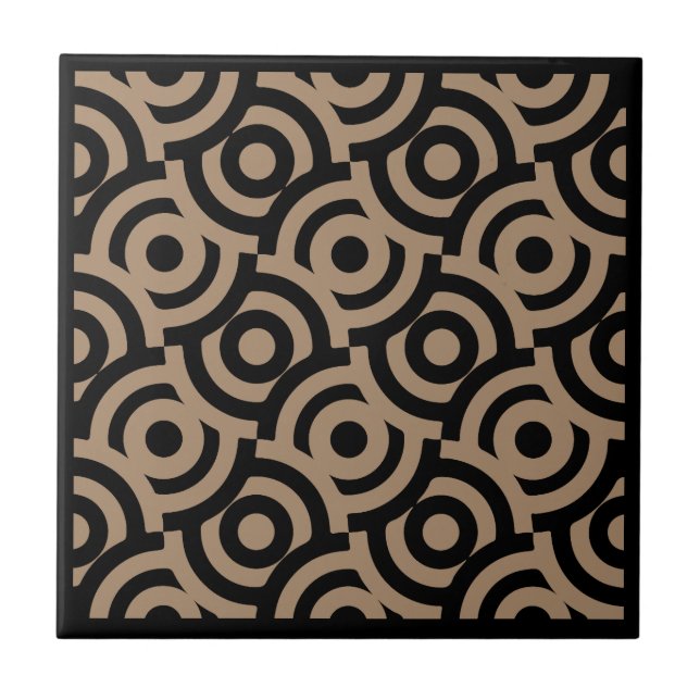 Damask Fabric Decorative Print Tile (Front)