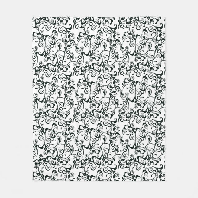 Damask Fleece Blanket (Front)