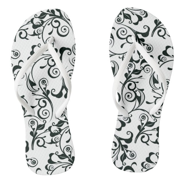 Damask Flip Flops (Footbed)