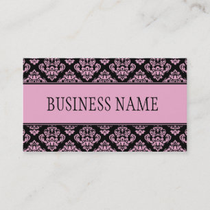 Damask Floral Elegant Professional Stylish Classy Business Card