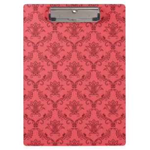 Damask floral pattern clipboard