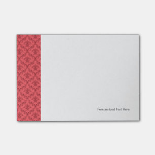 Damask floral pattern post-it notes