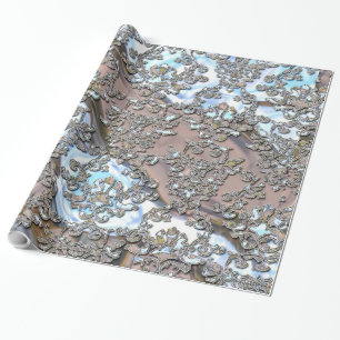 Damask Flowing Dance Wrapping Paper
