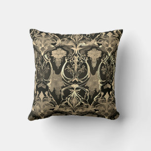 Damask Fusion: Victorian Meets Cyberpunk Cushion
