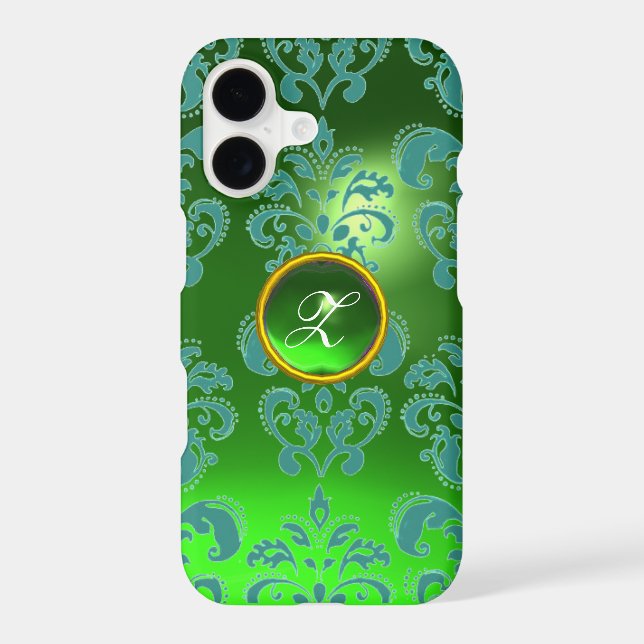 DAMASK GEM MONOGRAM green (Back)
