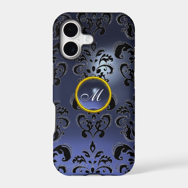DAMASK GEM MONOGRAM purple dark (Back)