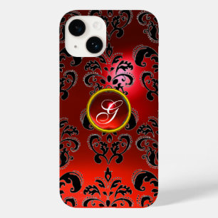 DAMASK GEM MONOGRAM red Case-Mate iPhone 14 Case