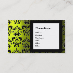 DAMASK GEM STONE MONOGRAM,2 topaz ,violet Business Card