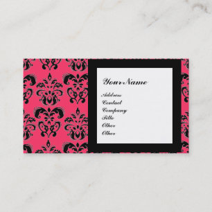 DAMASK GEM STONE MONOGRAM,3 BUSINESS CARD