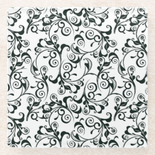 Damask Glass Coaster