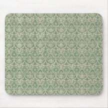 Damask Green Pattern