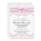 Damask Heart Pink Ribbon Baby Shower Invitation