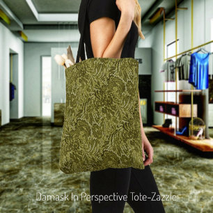 Damask In Perspective Tote Bag