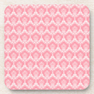 Damask in Pink Coaster