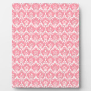 Damask in Pink Plaque
