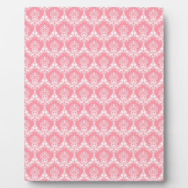 Damask in Pink Plaque (Front)