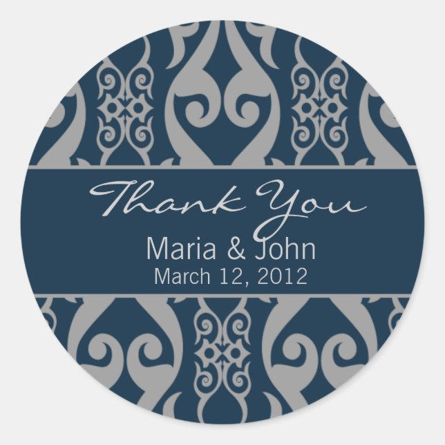 Damask Inspired Stickers (Front)