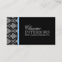 Damask Interior Designer Business Card