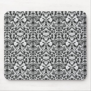 Damask Lace Brocade Classic Wallpaper Mouse Mat