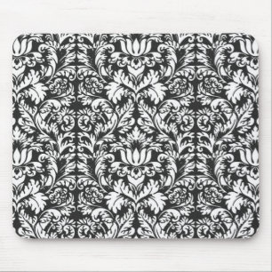 Damask Lace Brocade Classic Wallpaper Mouse Mat