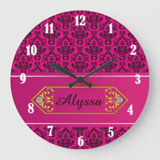 Damask Large Clock
